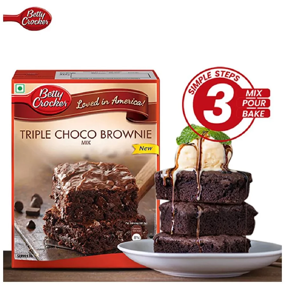 Betty Crocker Triple Choco Brownie Mix, 425 g-4.webp